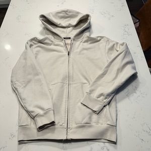 TALENTLESS Men’s Heavyweight full zip sweatshirt Bone